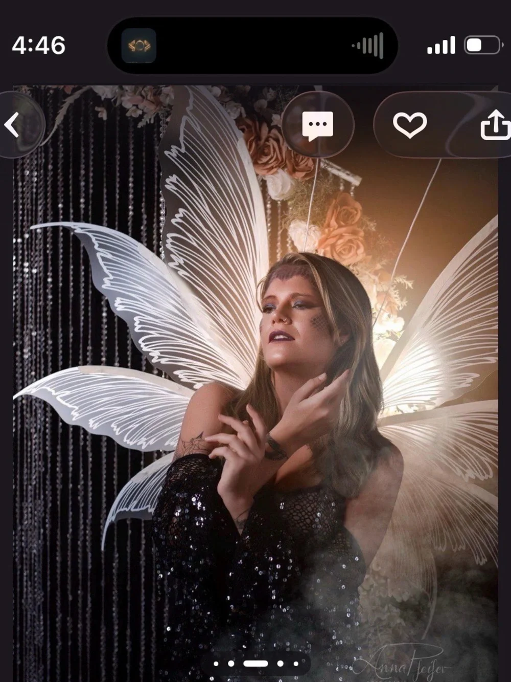 Adult Strap & Corset White Transparent Fairy Wings